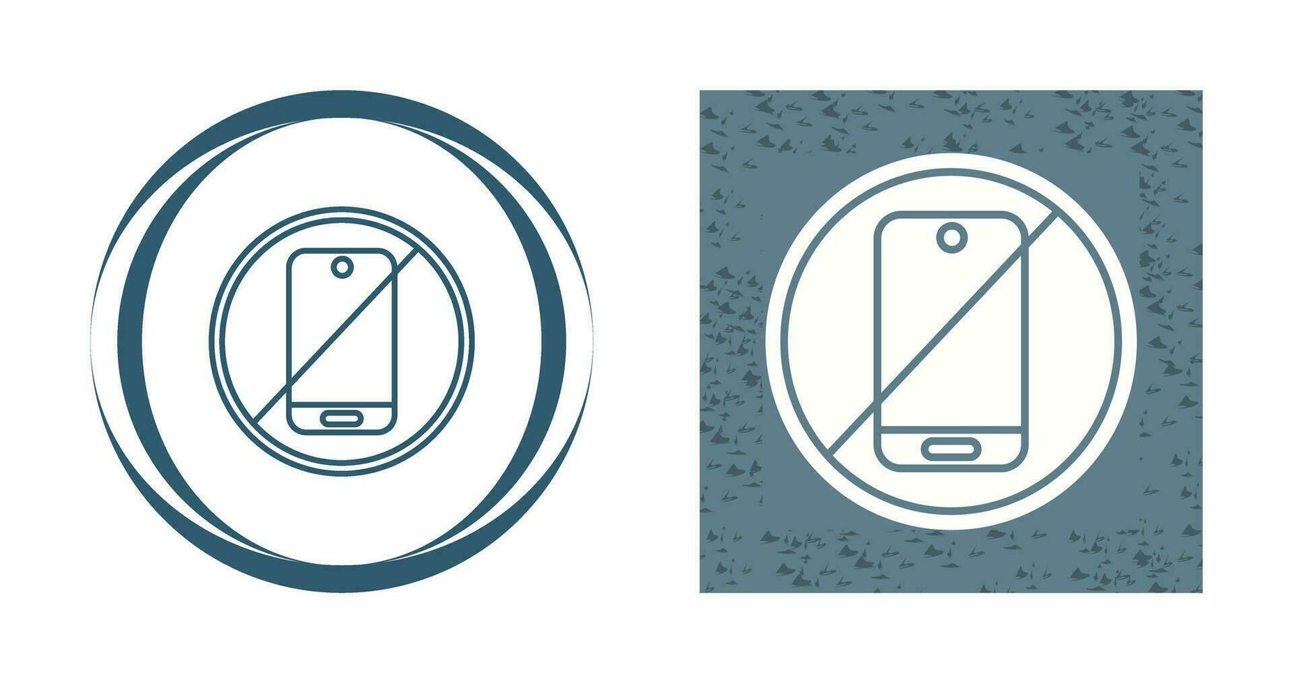 No Phone Vector Icon