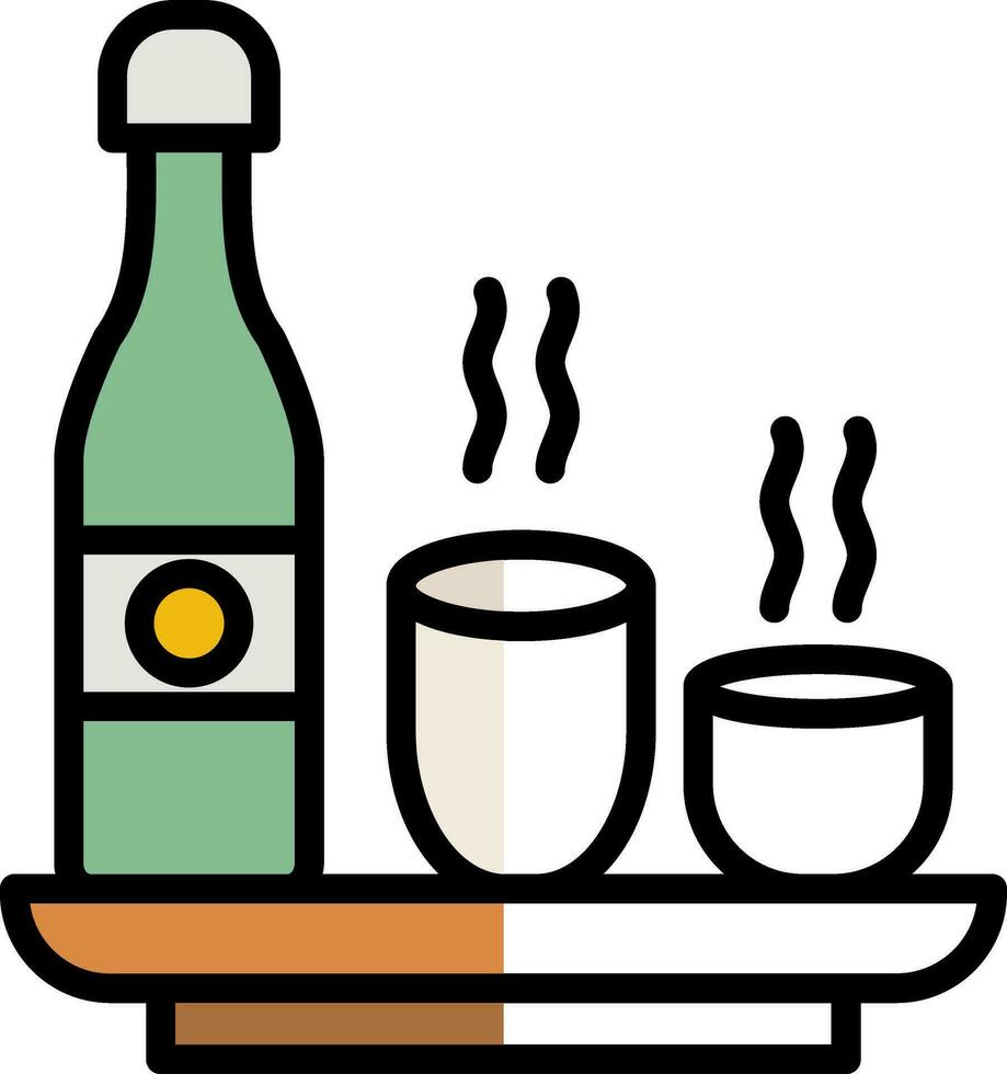 Sake Vector Icon Design