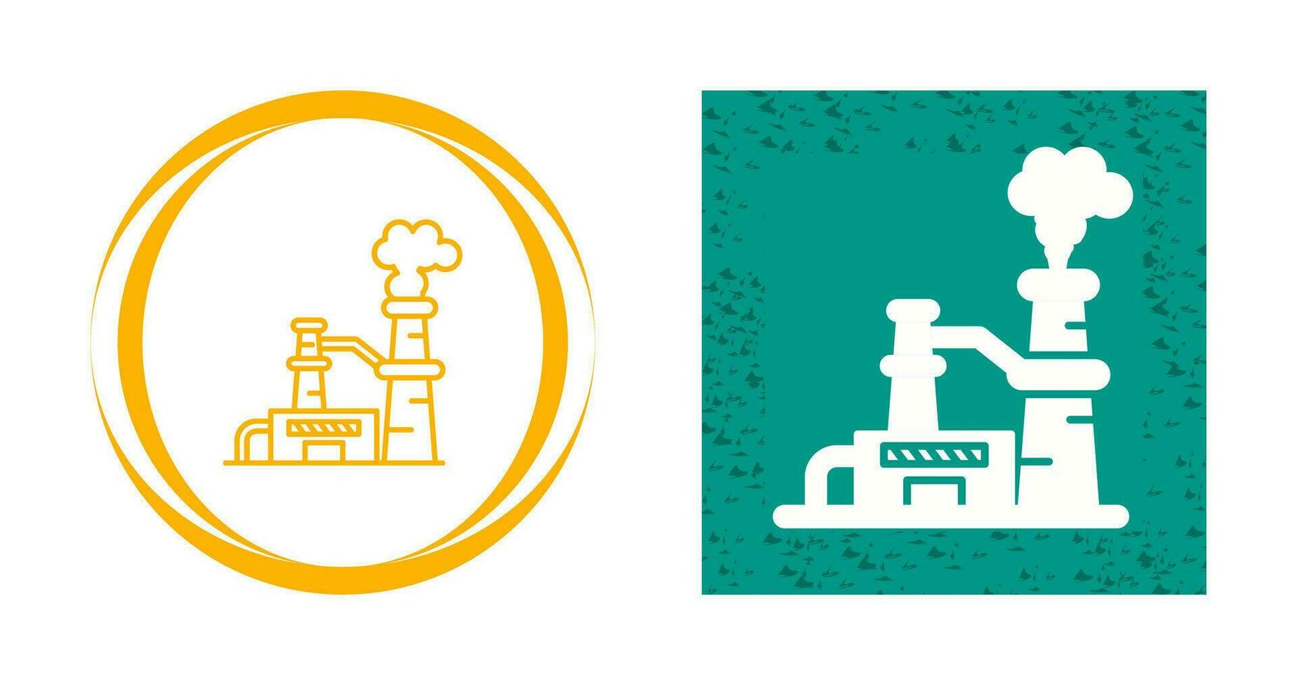 Nuclear Plant Vector Icon