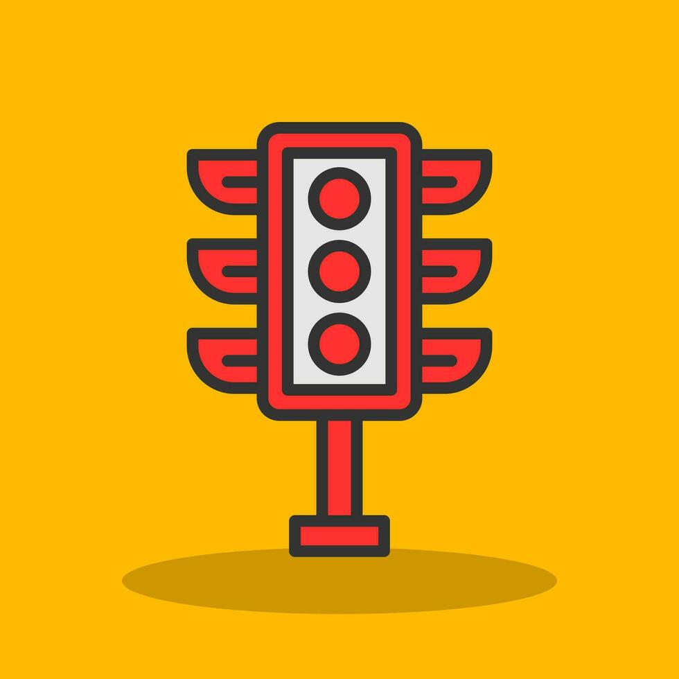 diseño de icono de vector de semáforo