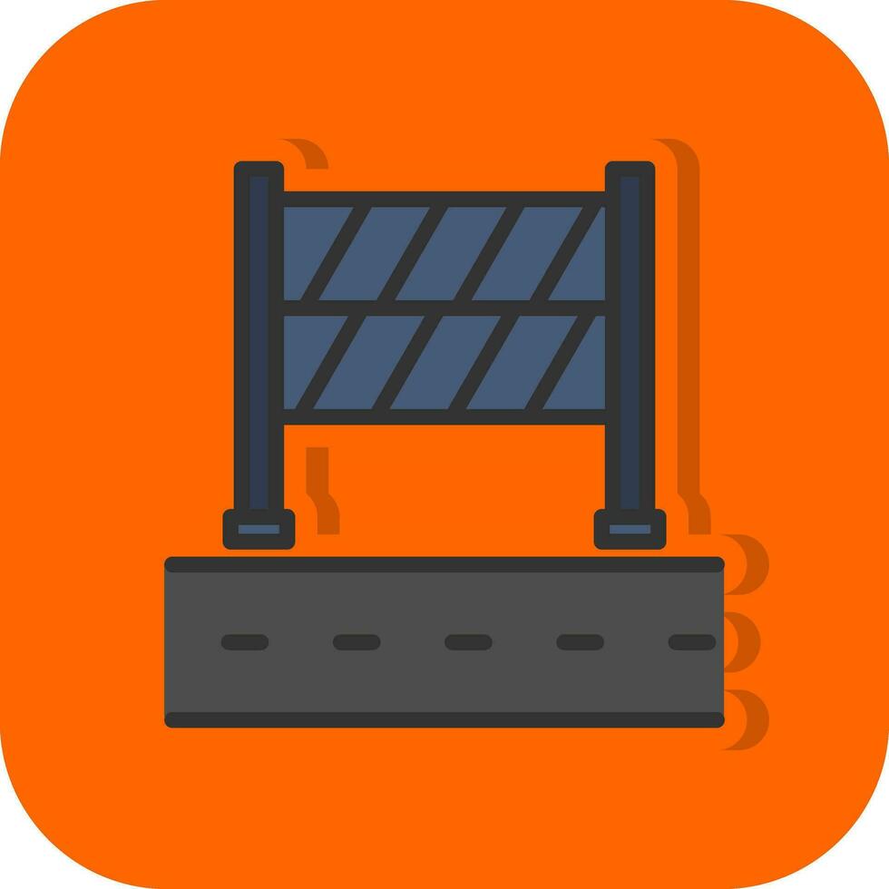 Road Block Vector Icon Design