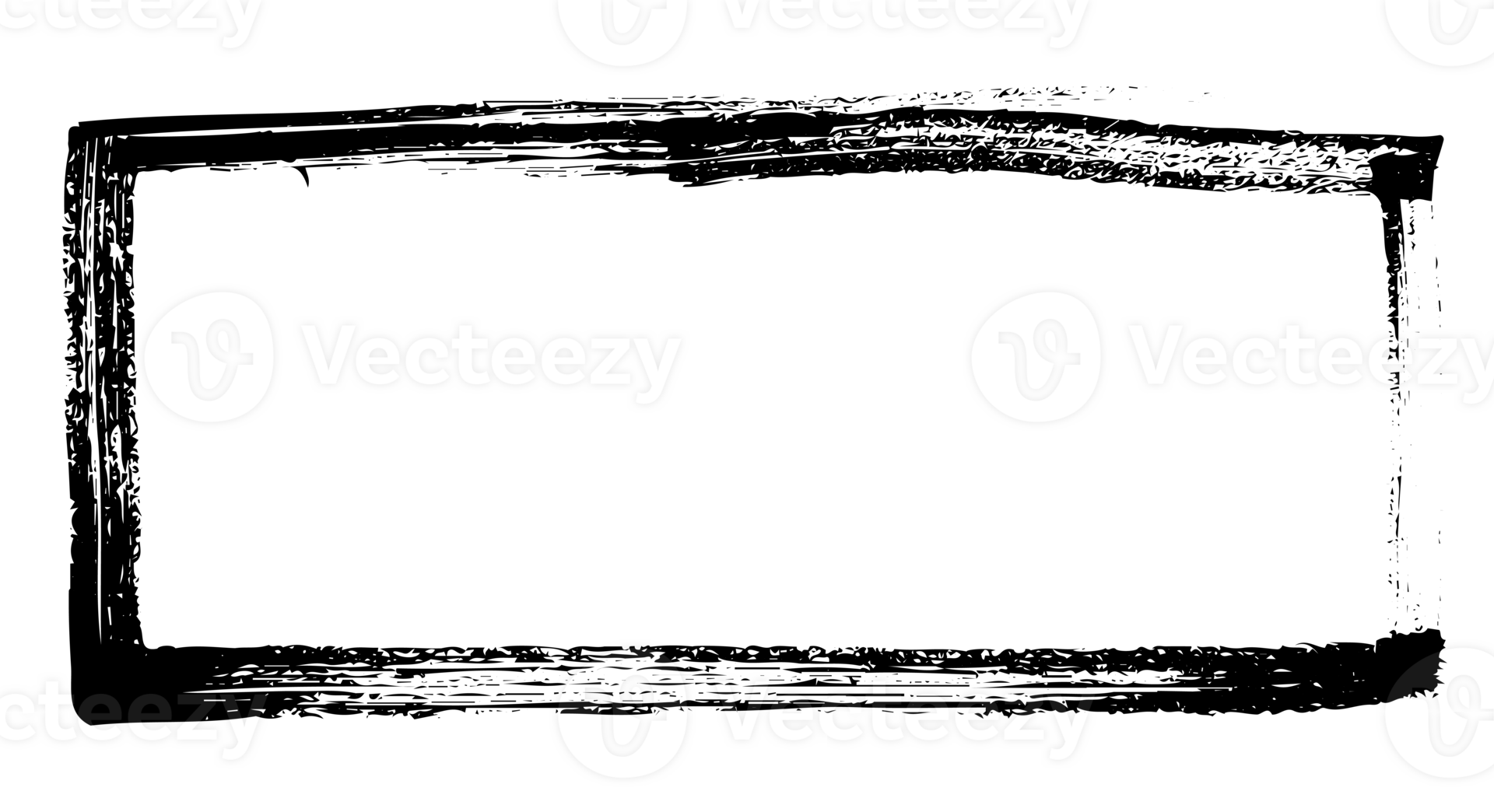 Artistic grunge square brush. grunge frame 28764214 PNG