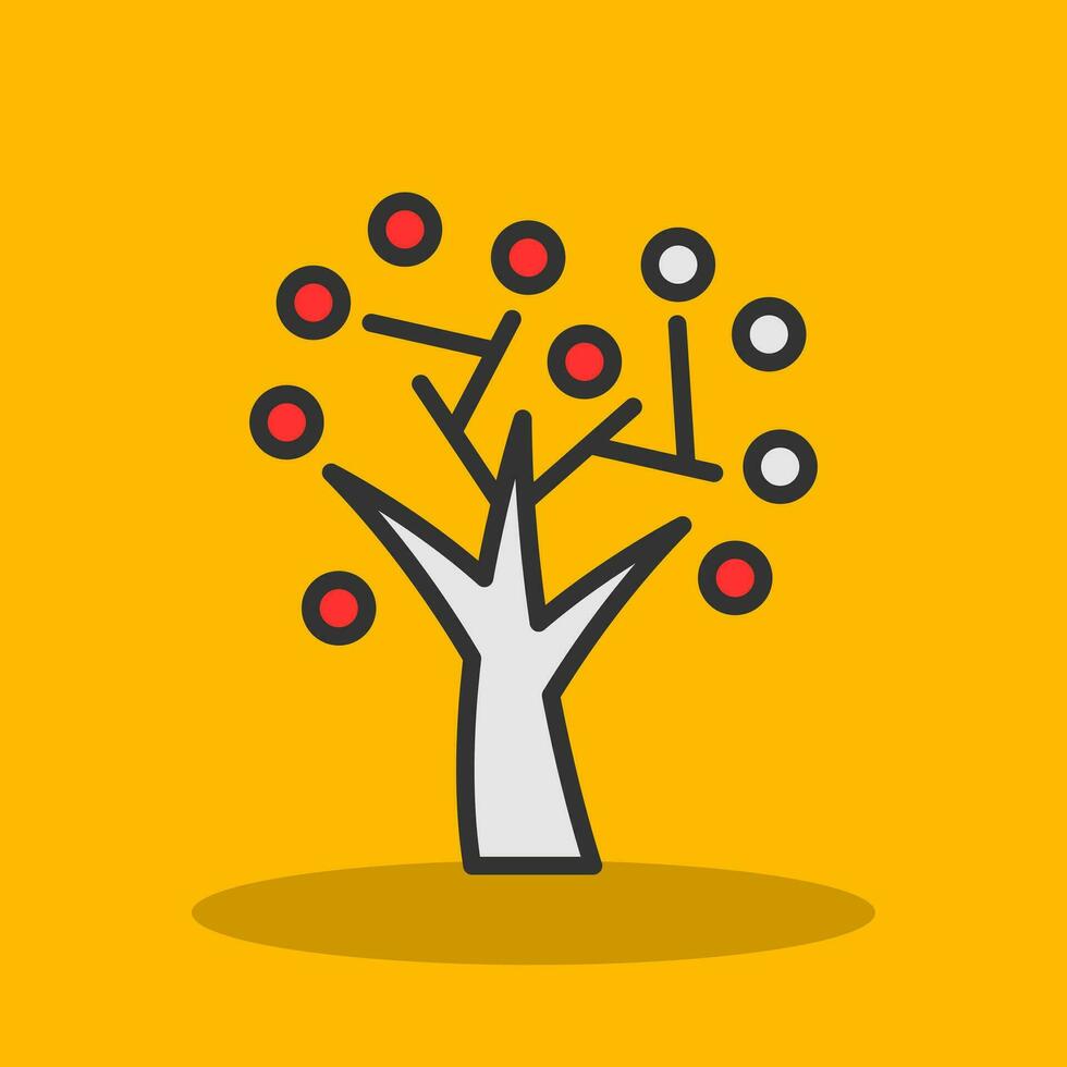 Autumn Tree Vector Icon Design