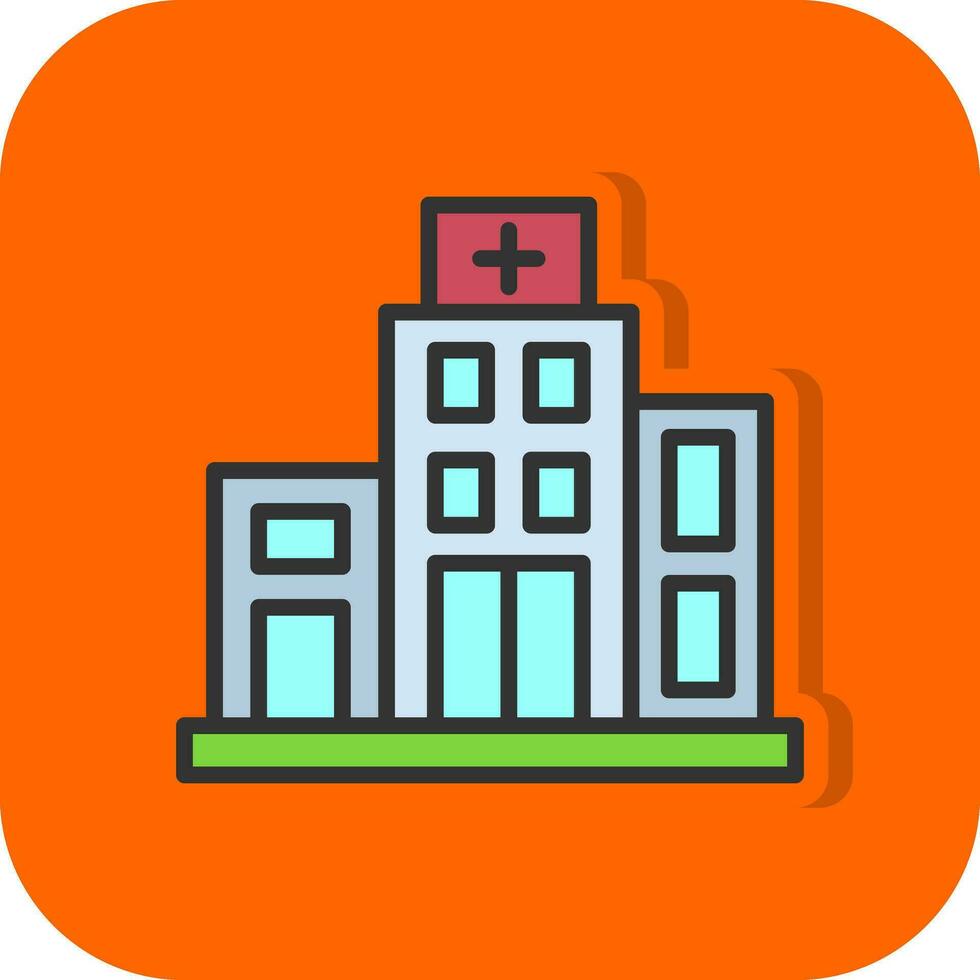 diseño de icono de vector de hospital