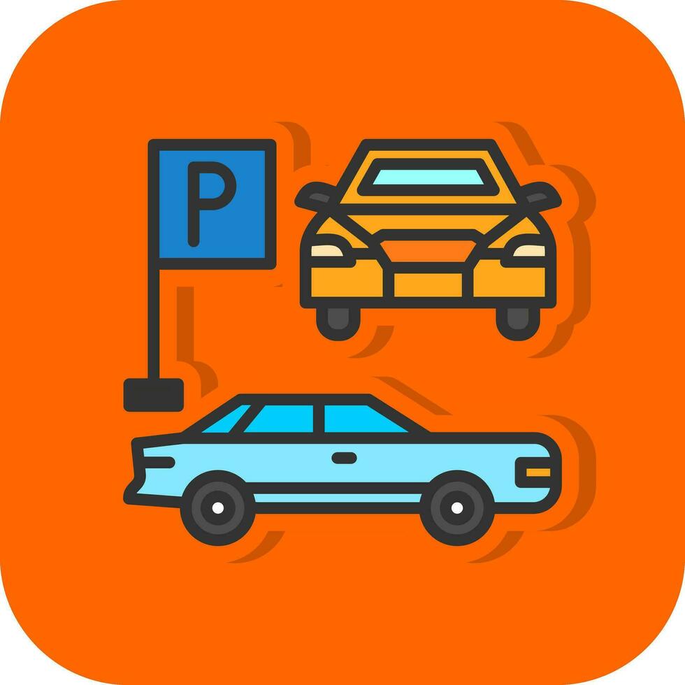 diseño de icono de vector de estacionamiento