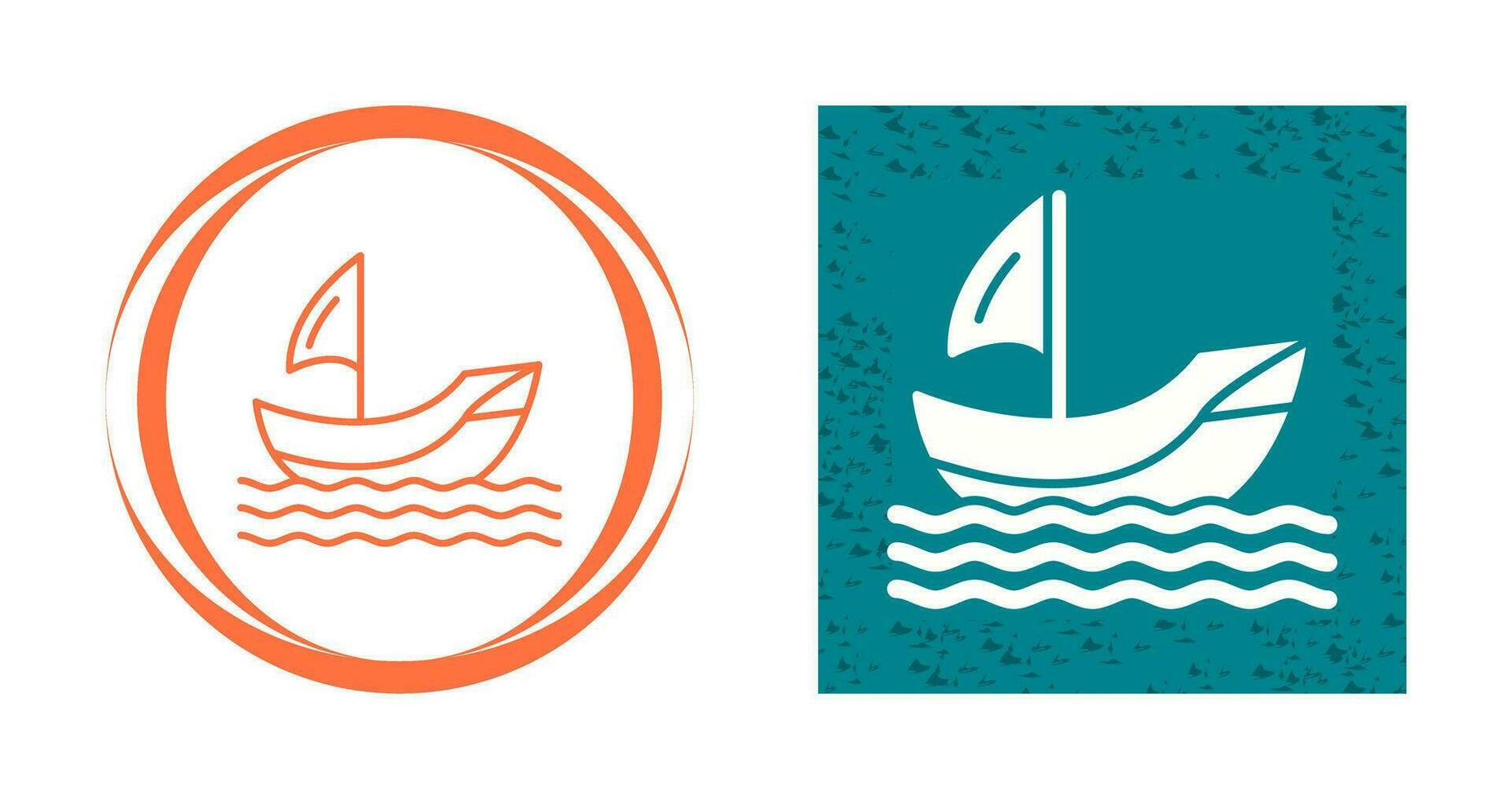 icono de vector de barco