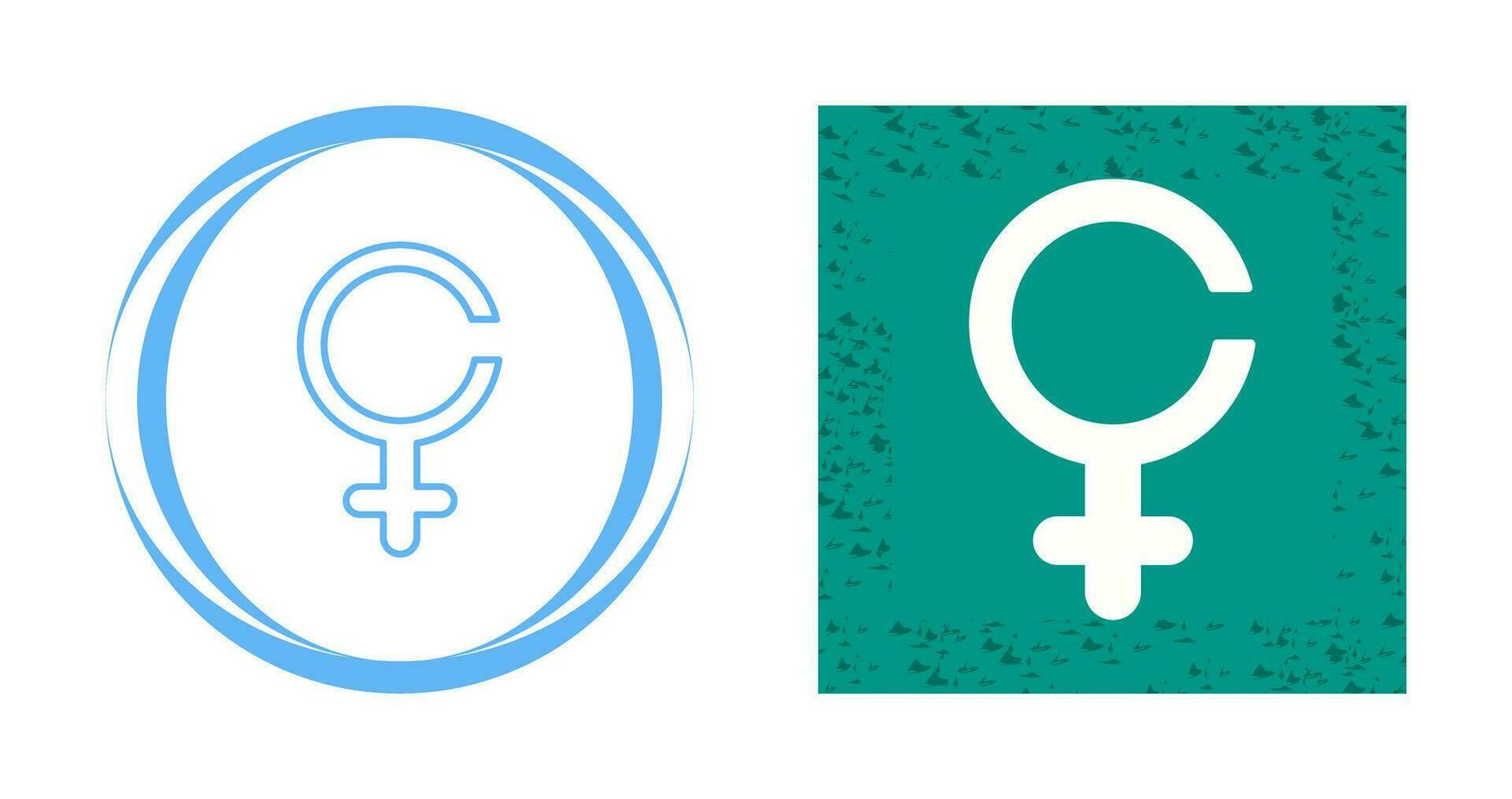 icono de vector de signo femenino