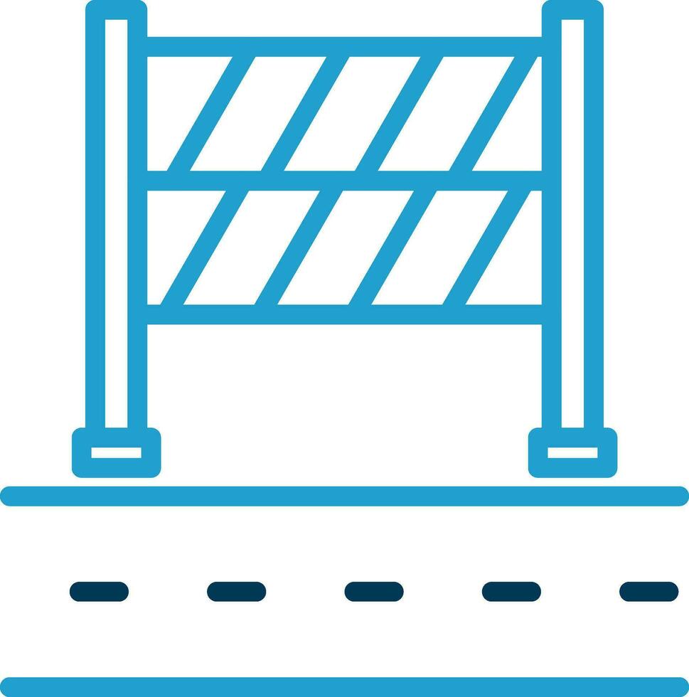 Road Block Vector Icon Design