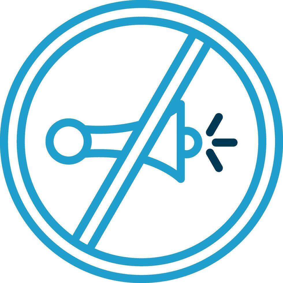 No Horn Vector Icon Design
