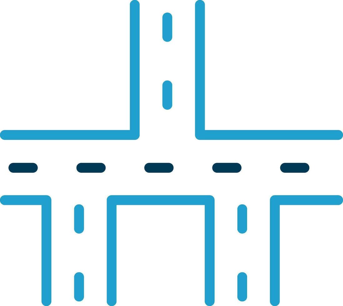 Crossroads Vector Icon Design
