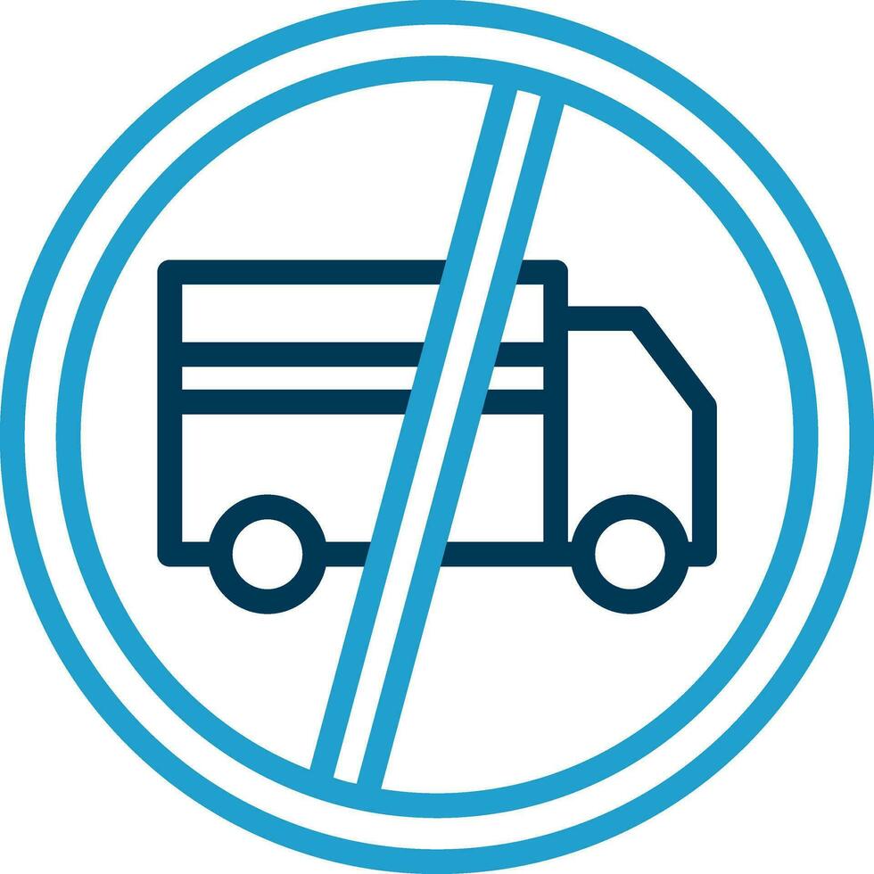No Trucks Vector Icon Design