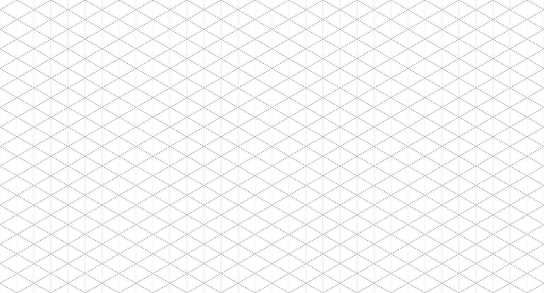 Isometric grid seamless pattern. Isometric grid template. Seamless isometric grid mockup. Vector illustration