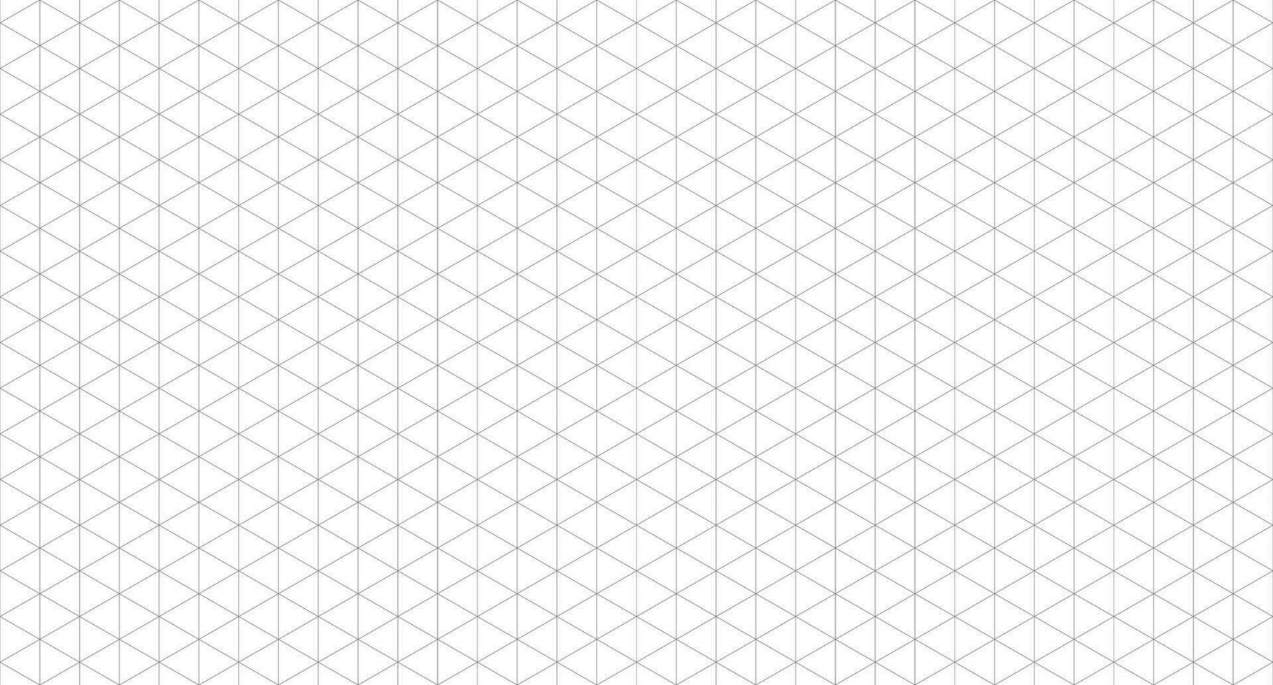 Isometric grid seamless pattern. Isometric grid template. Seamless isometric grid mockup. Vector illustration