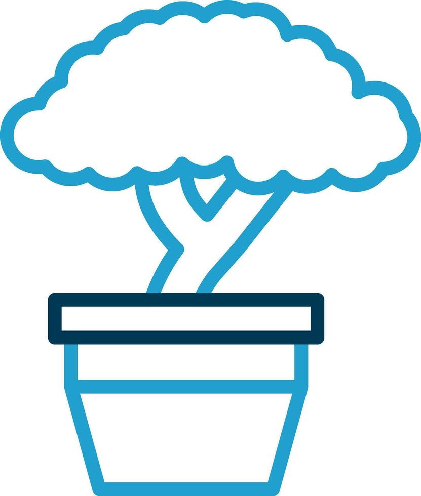 Bonsai Vector Icon Design