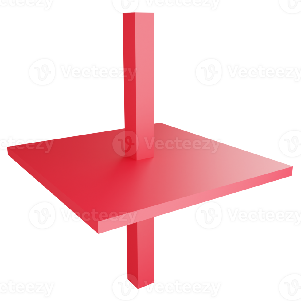 Bearish doji candlestick clipart flat design icon isolated on transparent background, 3D render investment and trading concept png