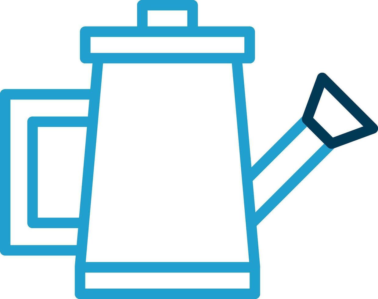 Watering Can Vector Icon Design