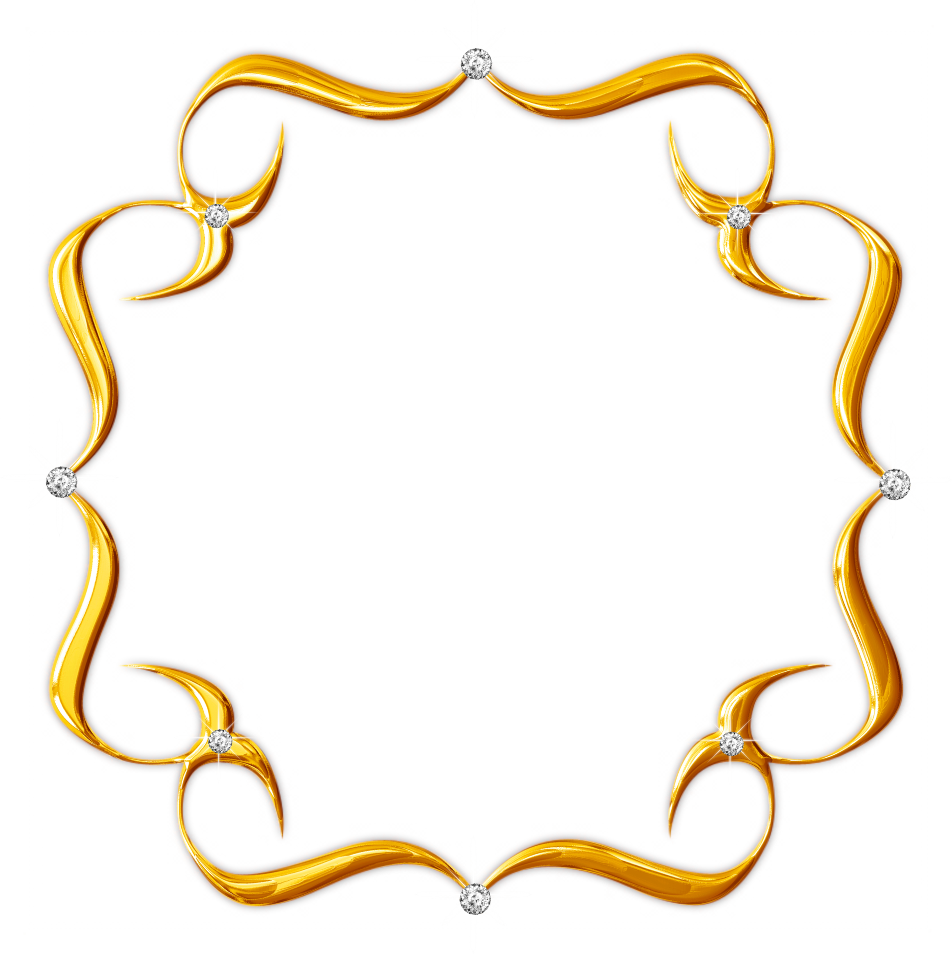 Jeweled golden frames 28765705 PNG