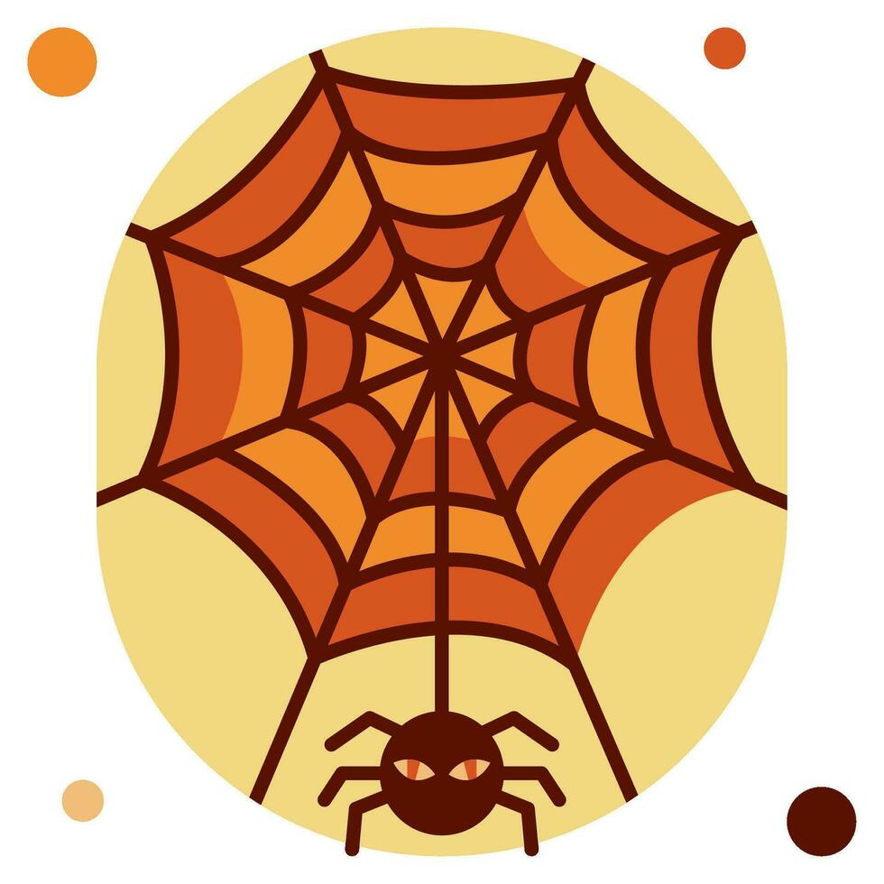 araña web icono ilustración, para uiux, infografía, etc vector