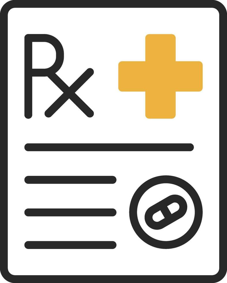 Prescription Vector Icon Design