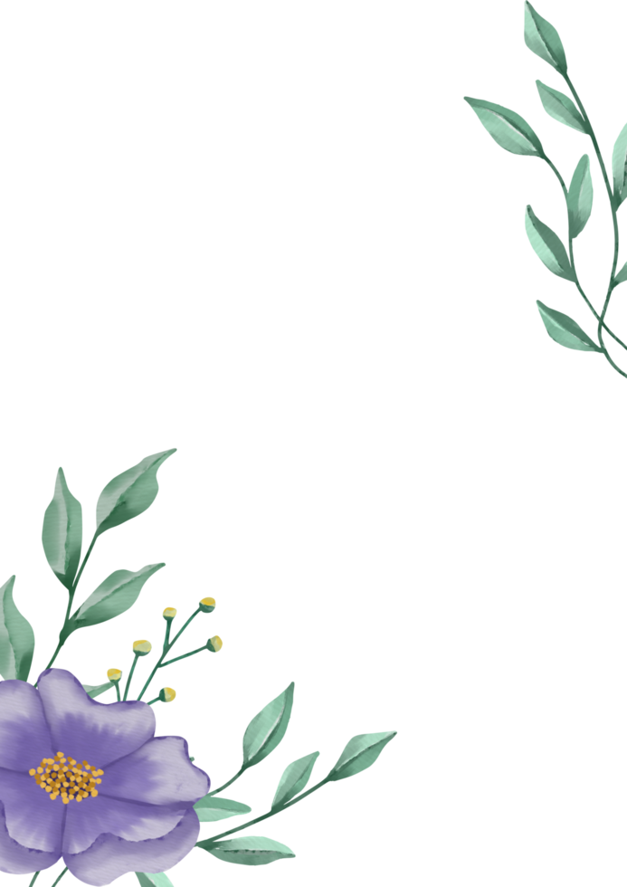 Beautiful floral corner border png