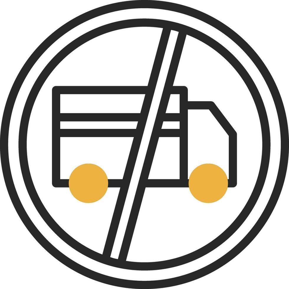 No Trucks Vector Icon Design
