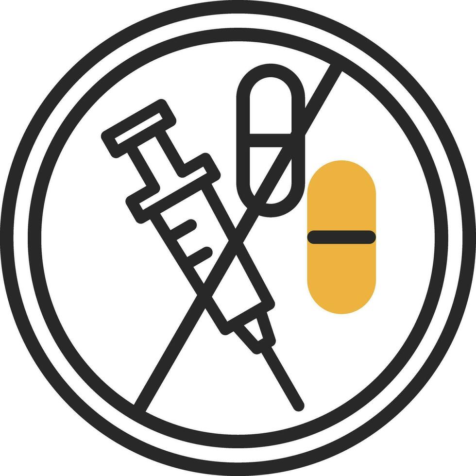 No Drugs Vector Icon Design