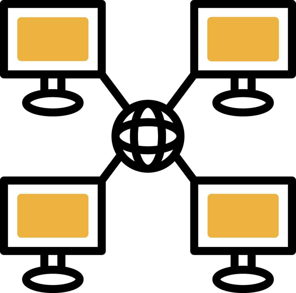Local network Vector Icon Design