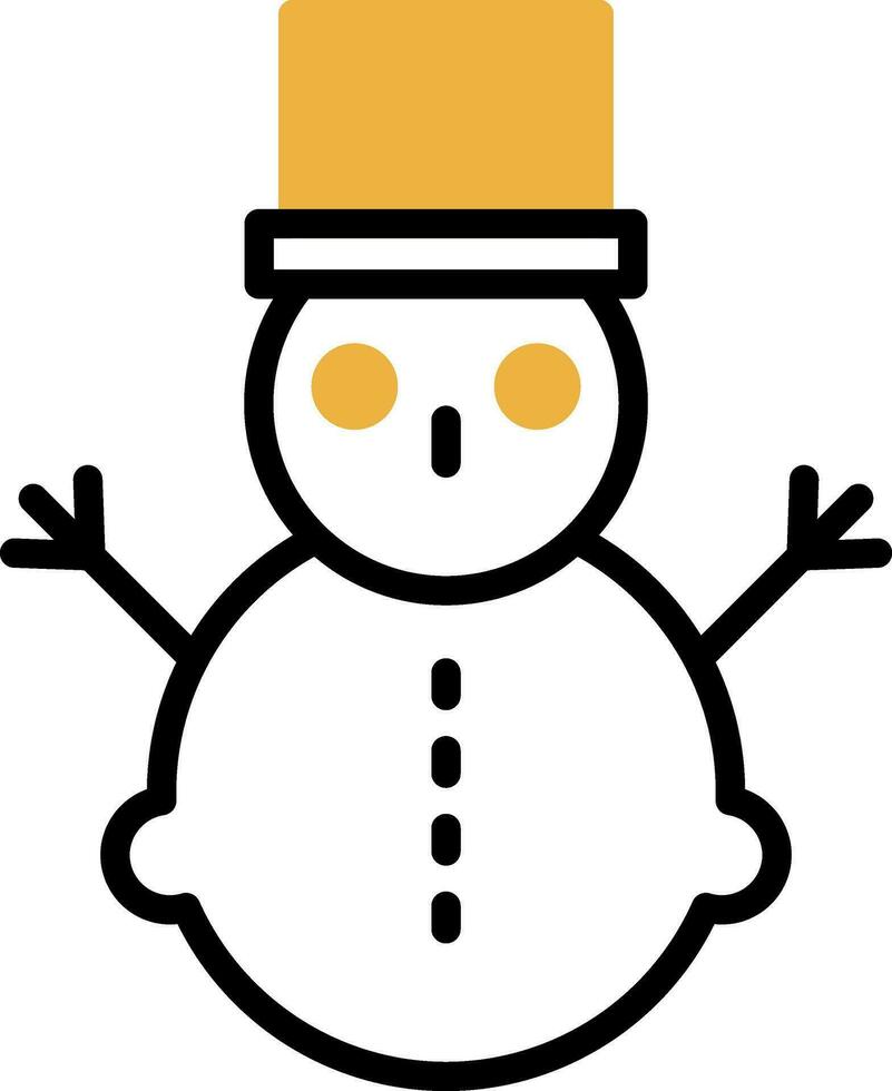 diseño de icono de vector de muñeco de nieve