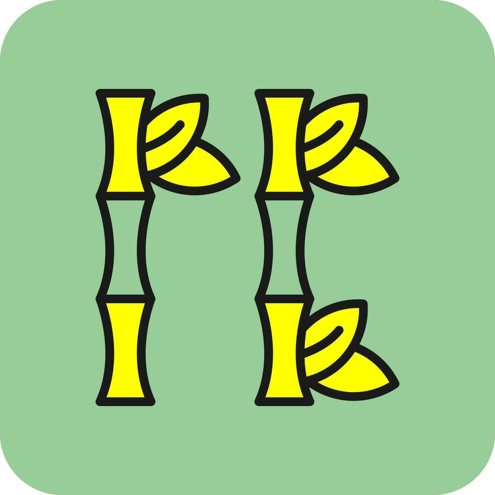 Bamboo Vector Icon Design