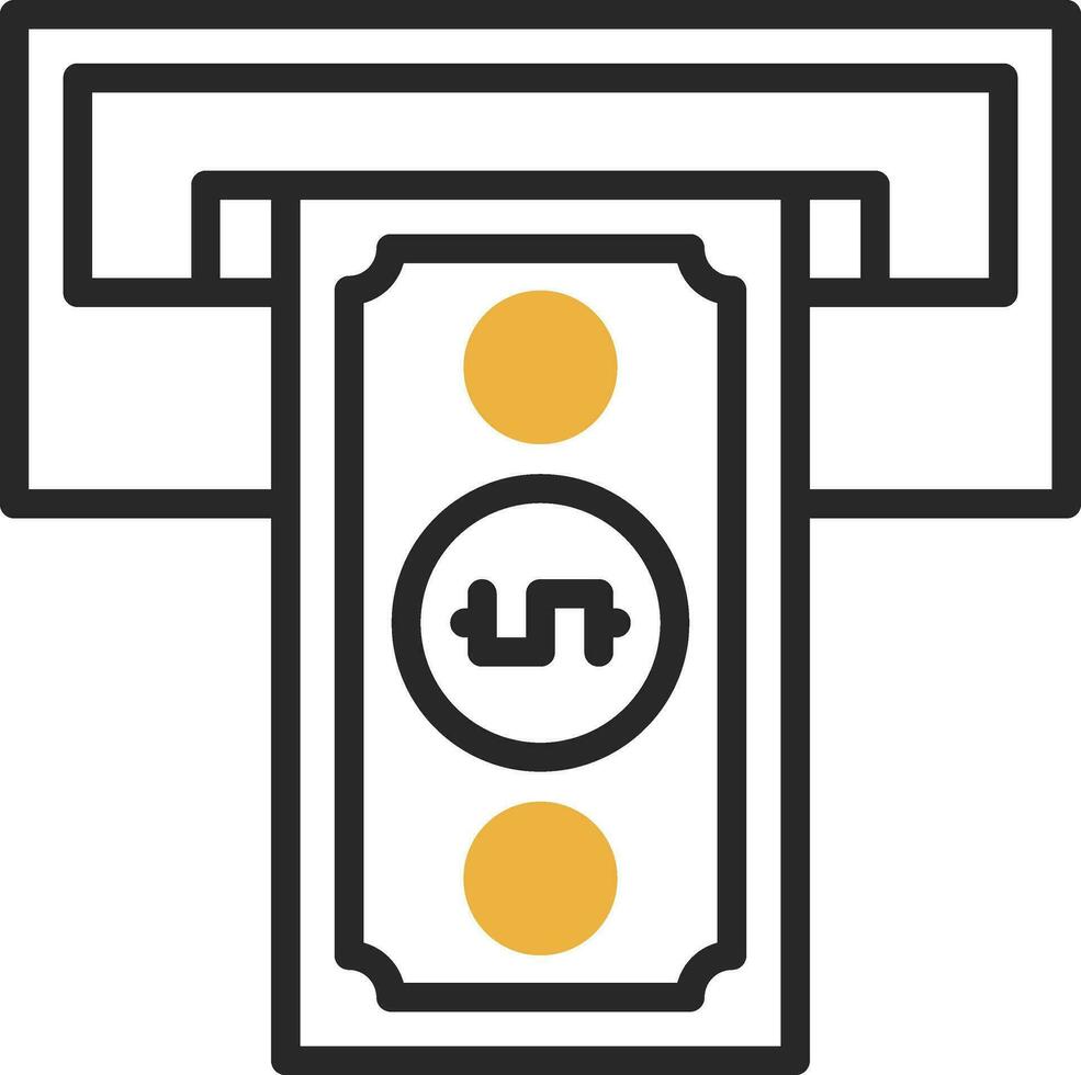 Cash withdrawal Vector Icon Design