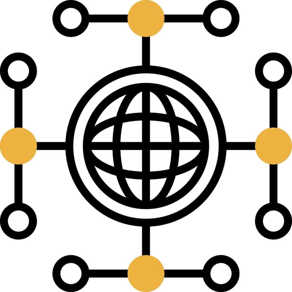 Global network Vector Icon Design