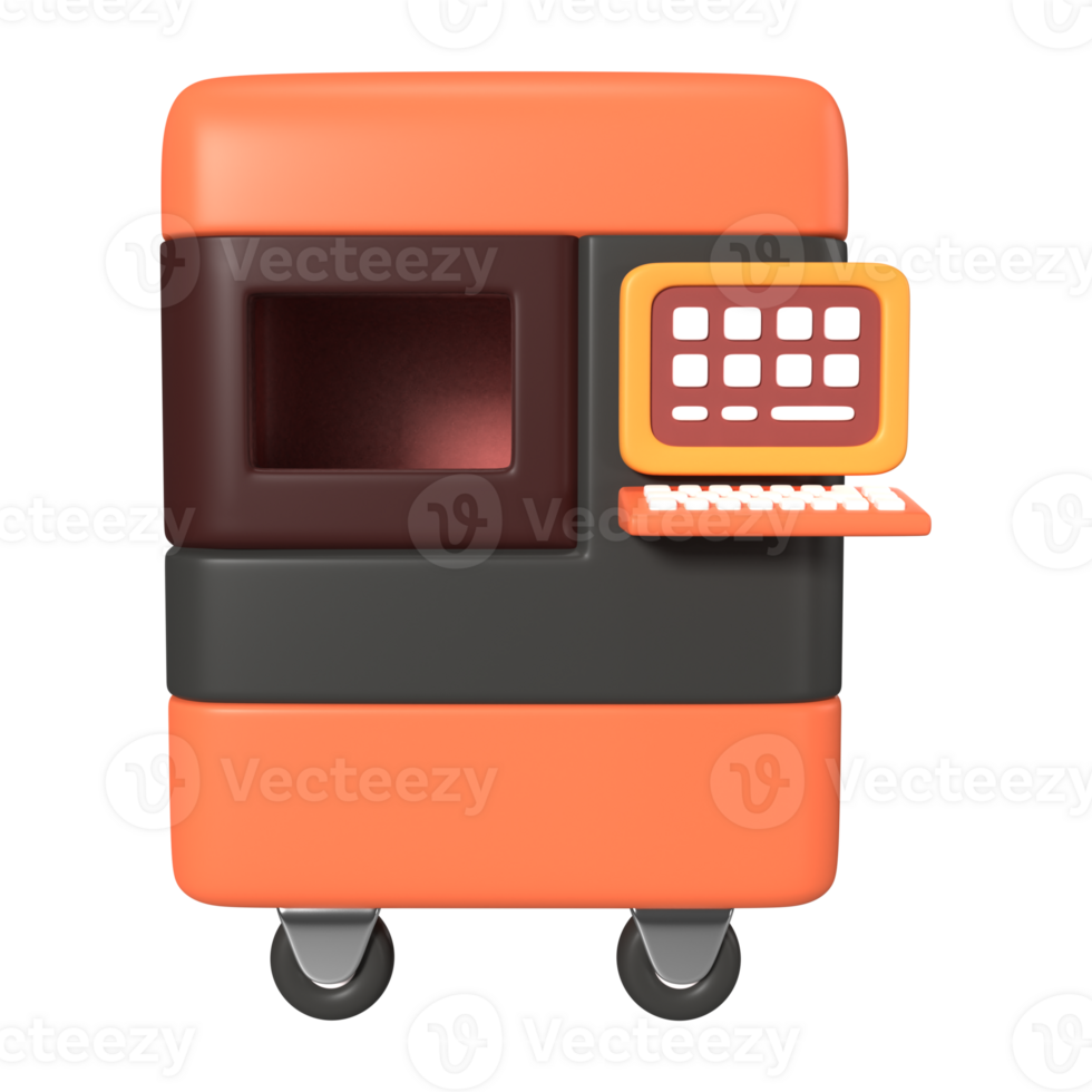 SLS 3D Printer 3D Illustration Icon png