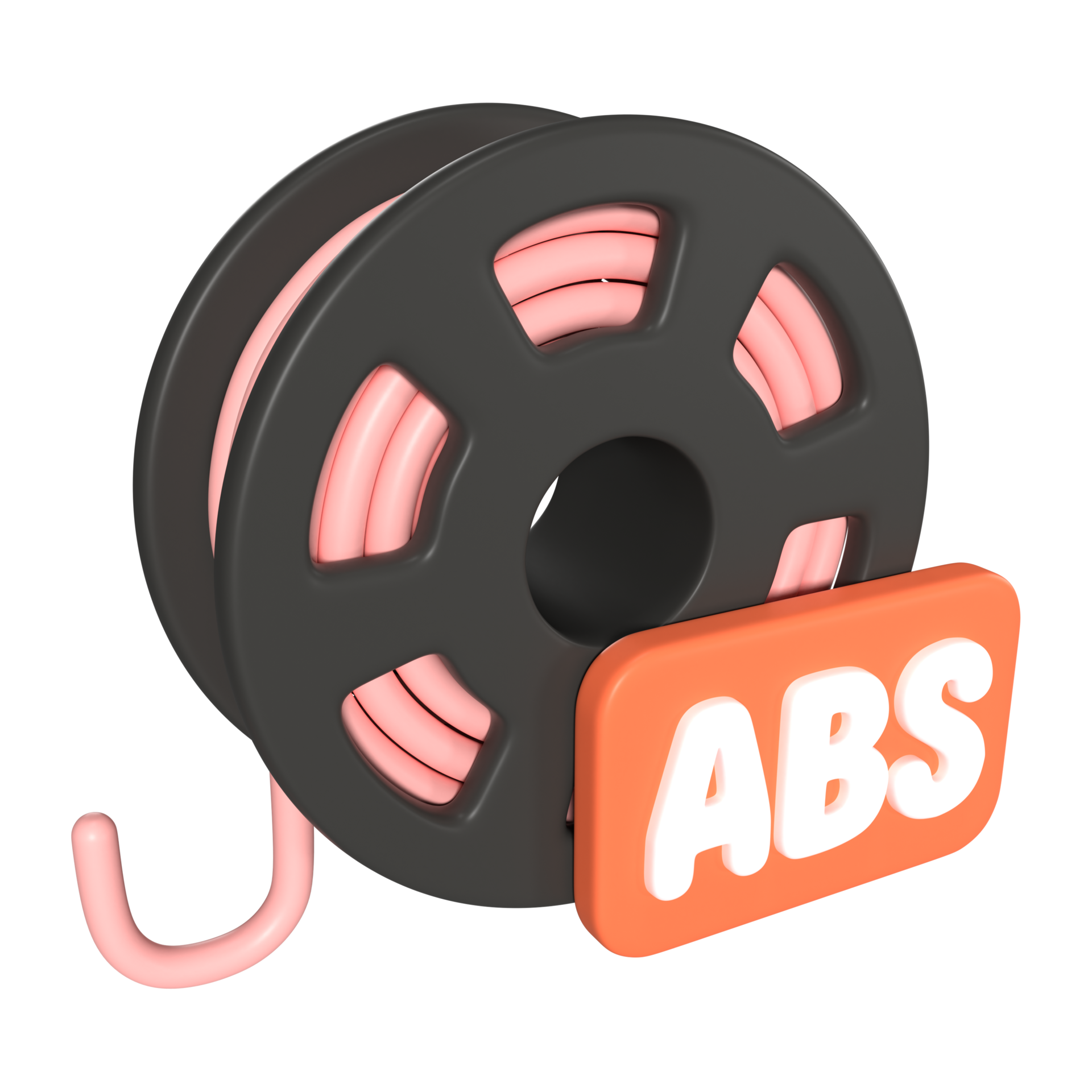 ABS Filament Spool 3D Illustration Icon 28766483 PNG