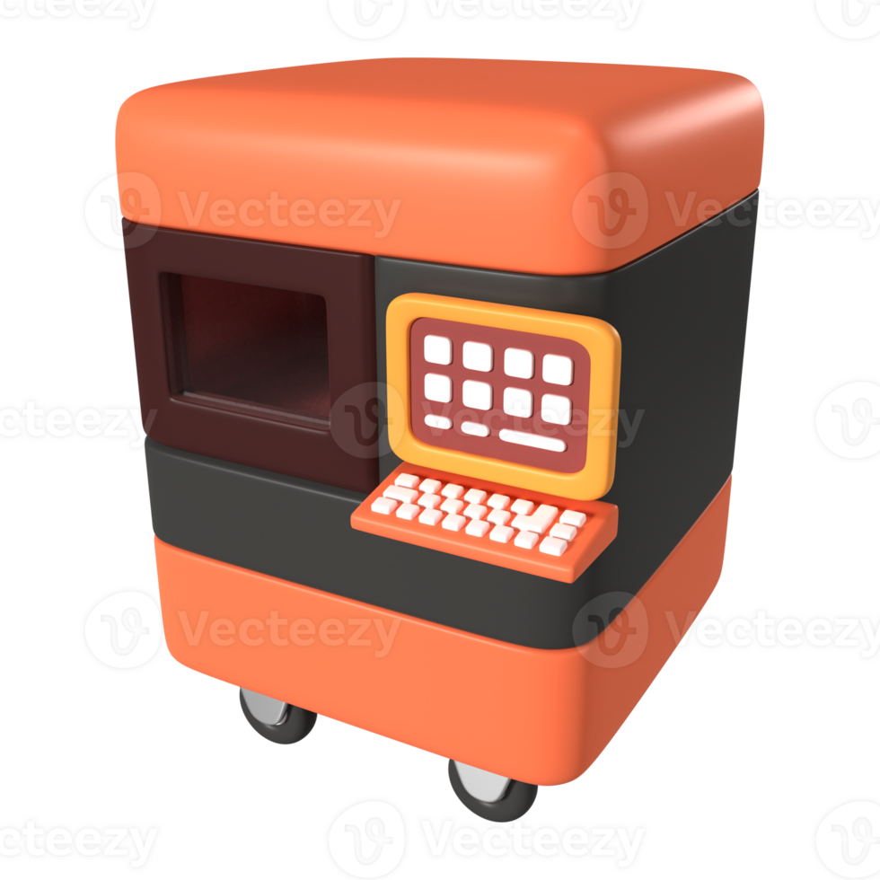 SLS 3D Printer 3D Illustration Icon png