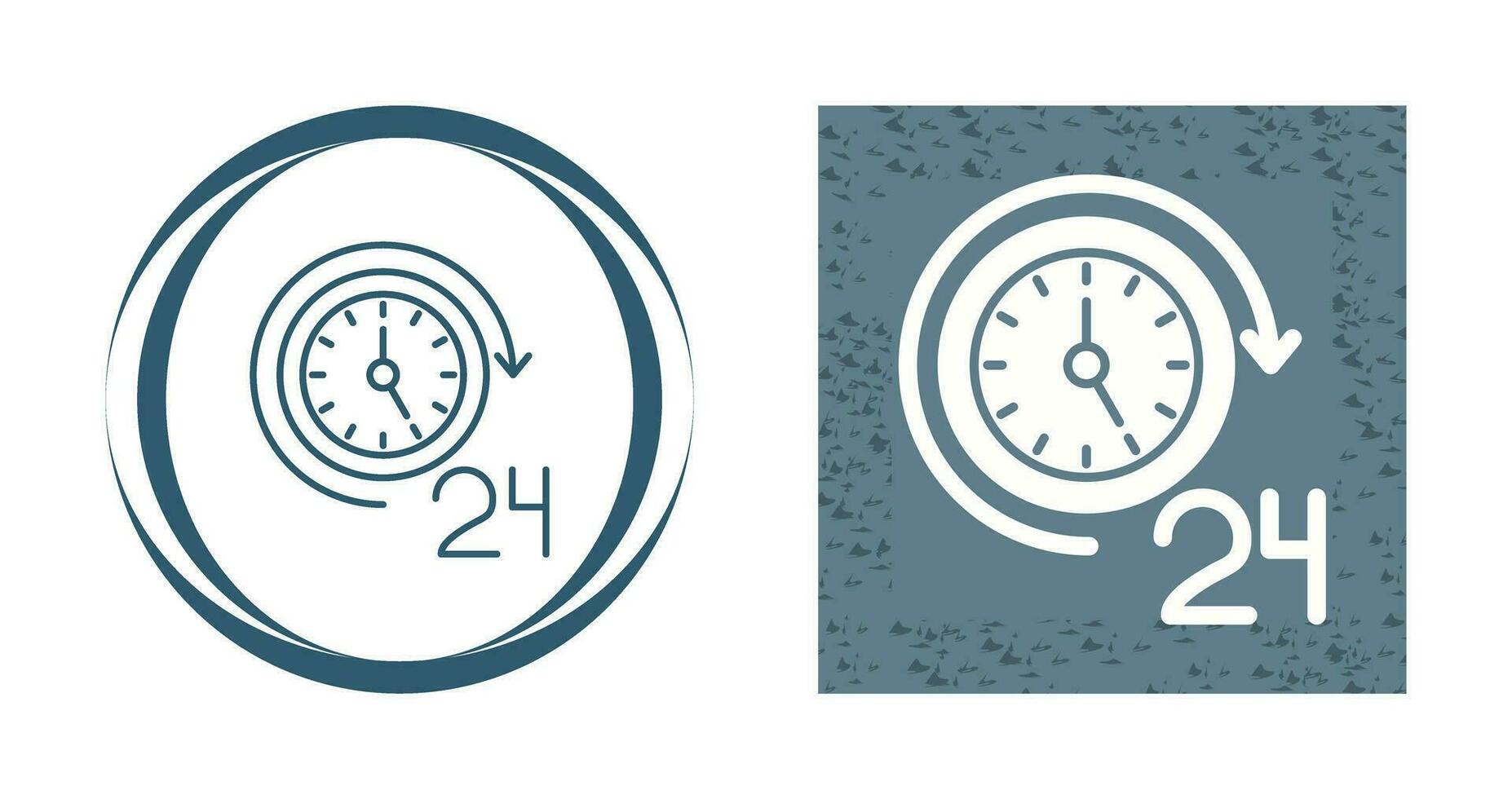 24 Hours Vector Icon