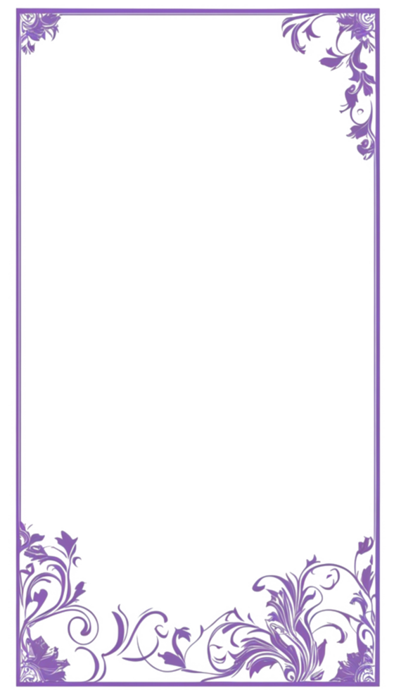 Floral Frame Border PNG Images Transparent Background