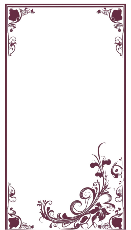 Floral Frame Border PNG Images Transparent Background
