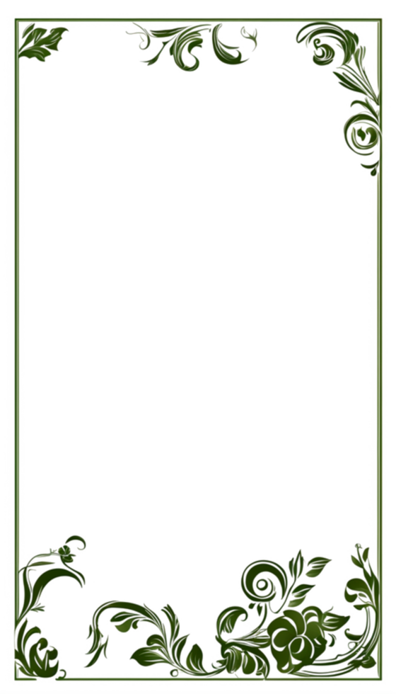 Floral Frame Border PNG Images Transparent Background