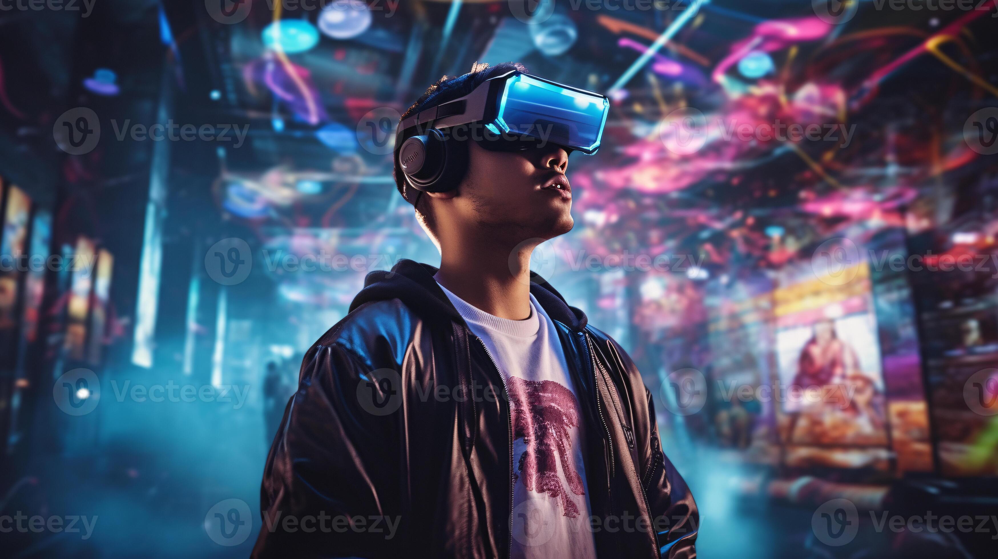 Immersion into the virtual and augmented realities highlighting the