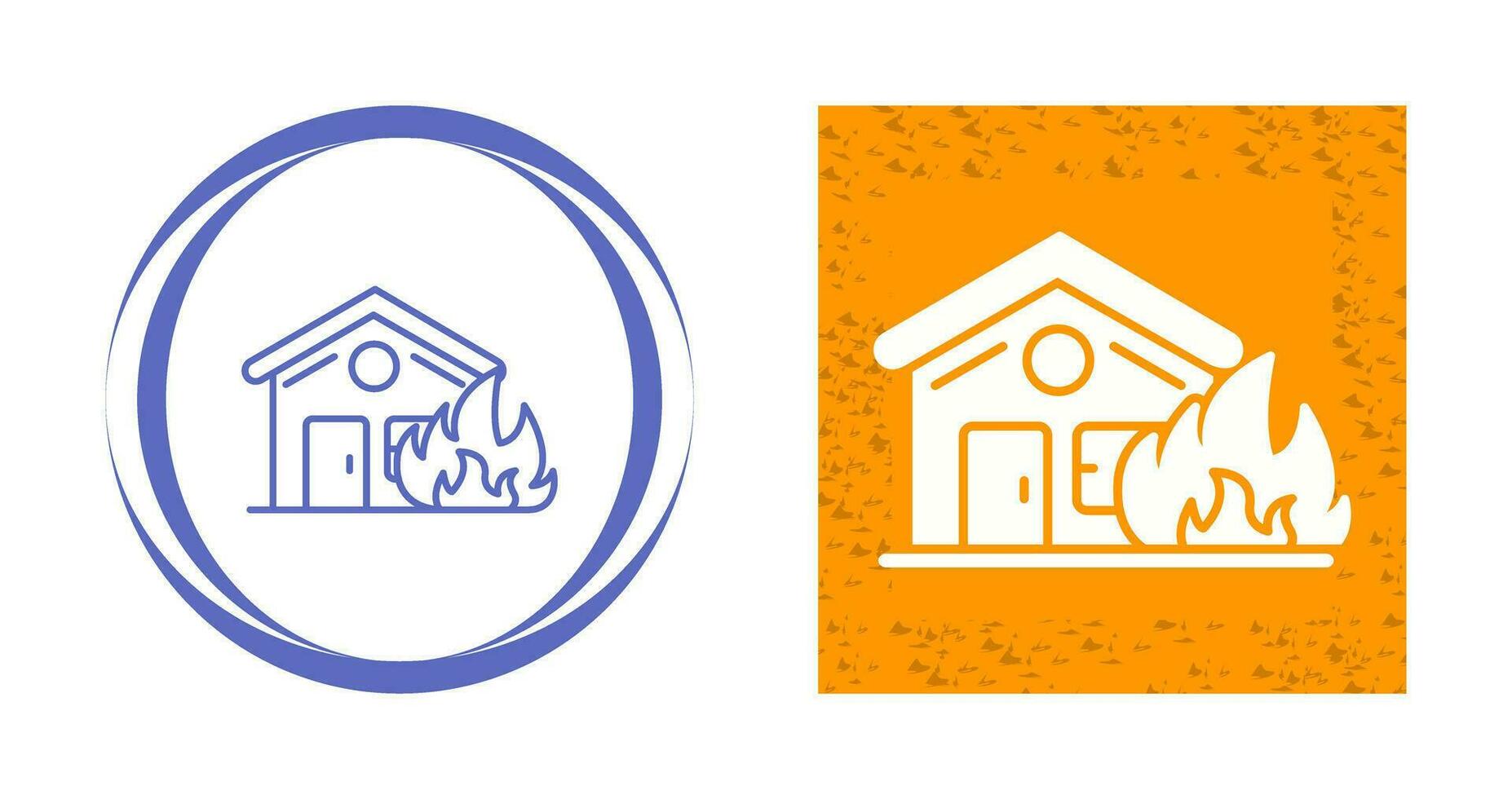 House On Fire Vector Icon