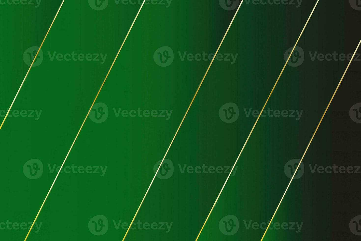 Background design of green tones with golden lines photo
