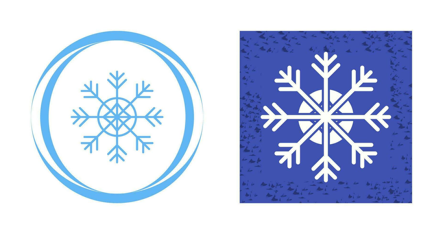 icono de vector de copo de nieve