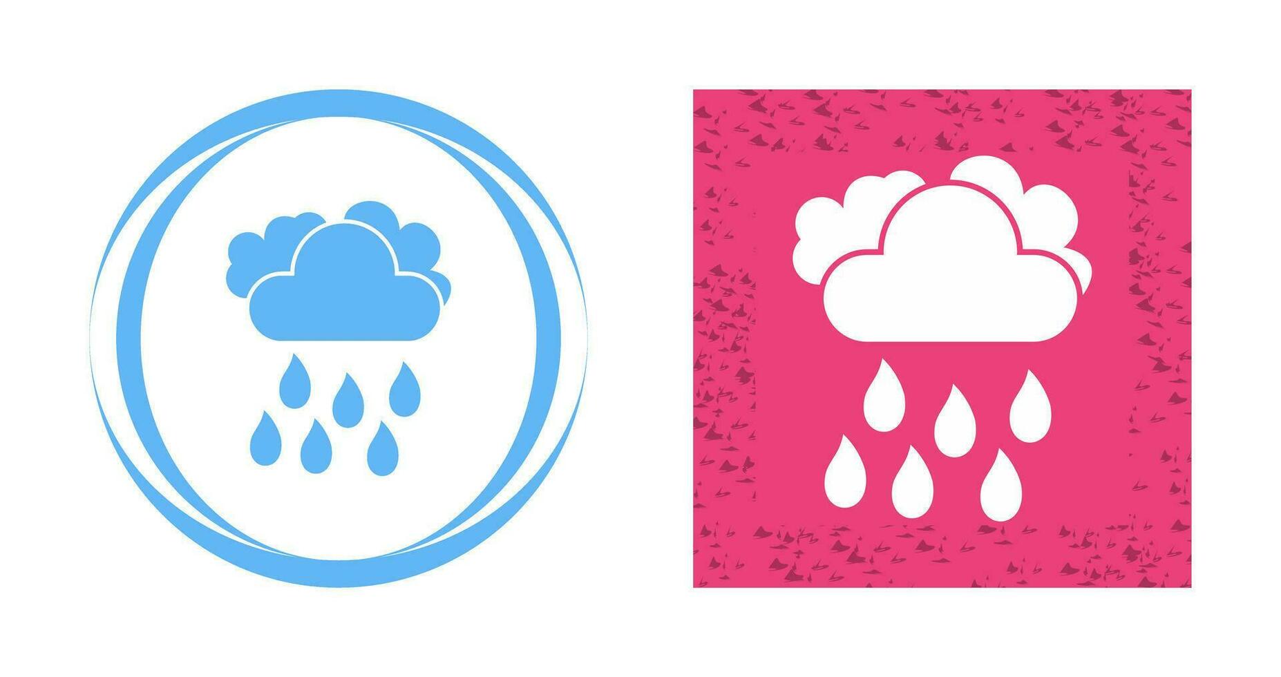 icono de vector de lluvia ligera