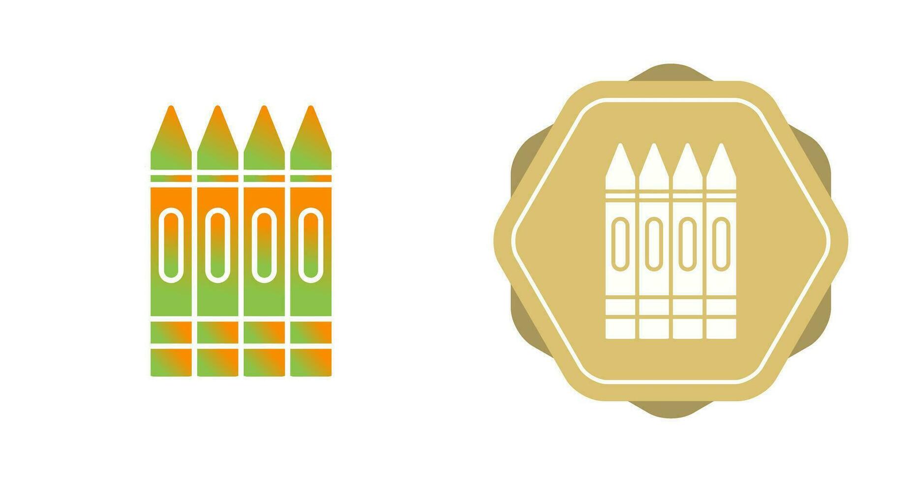 Crayons Vector Icon