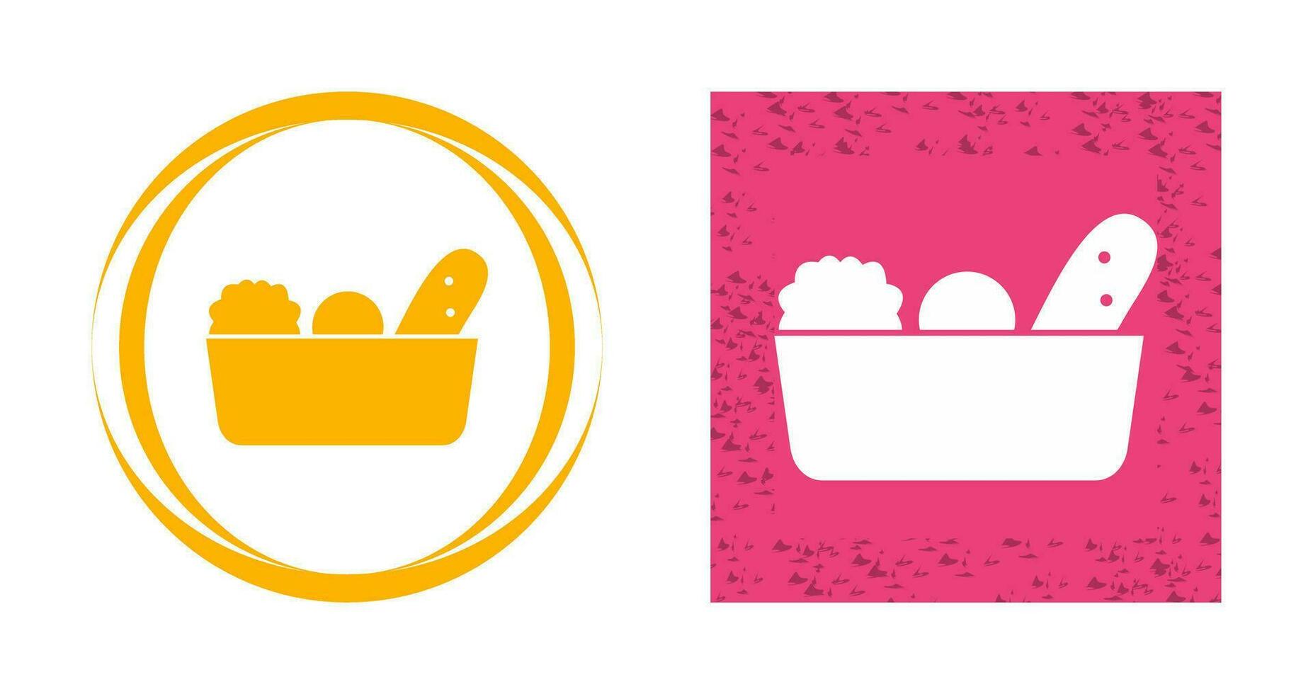 Vegetable Basket Vector Icon