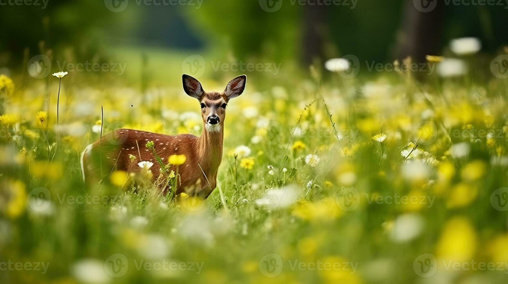 Beautiful Blooming Deer