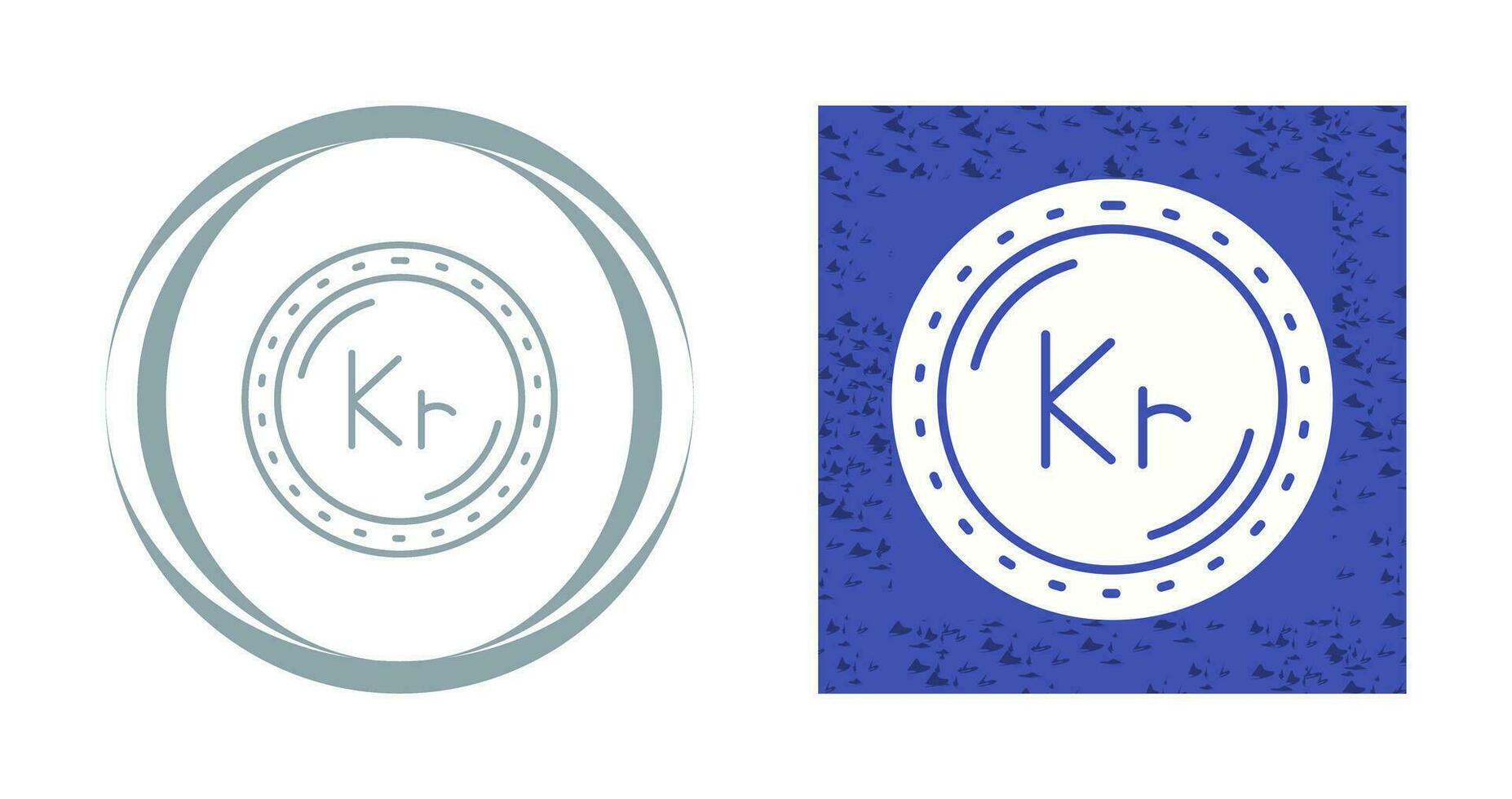 Krone Currency Vector Icon