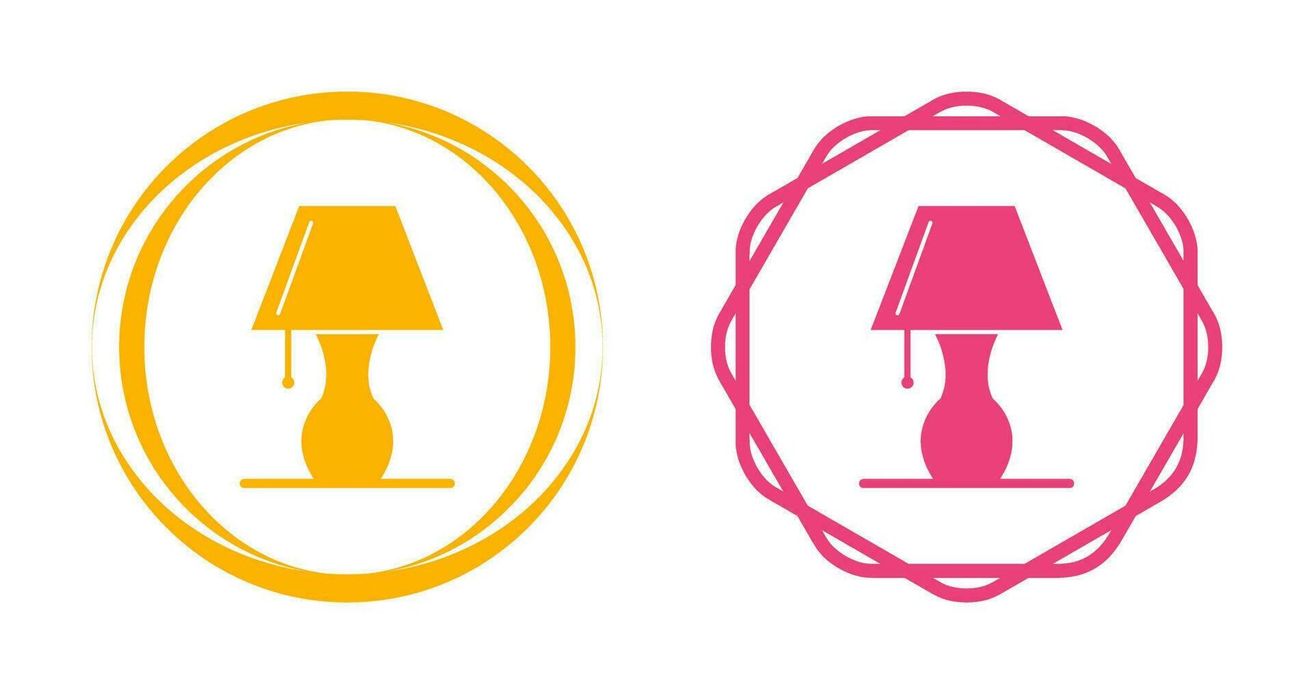 Table Lamp Vector Icon
