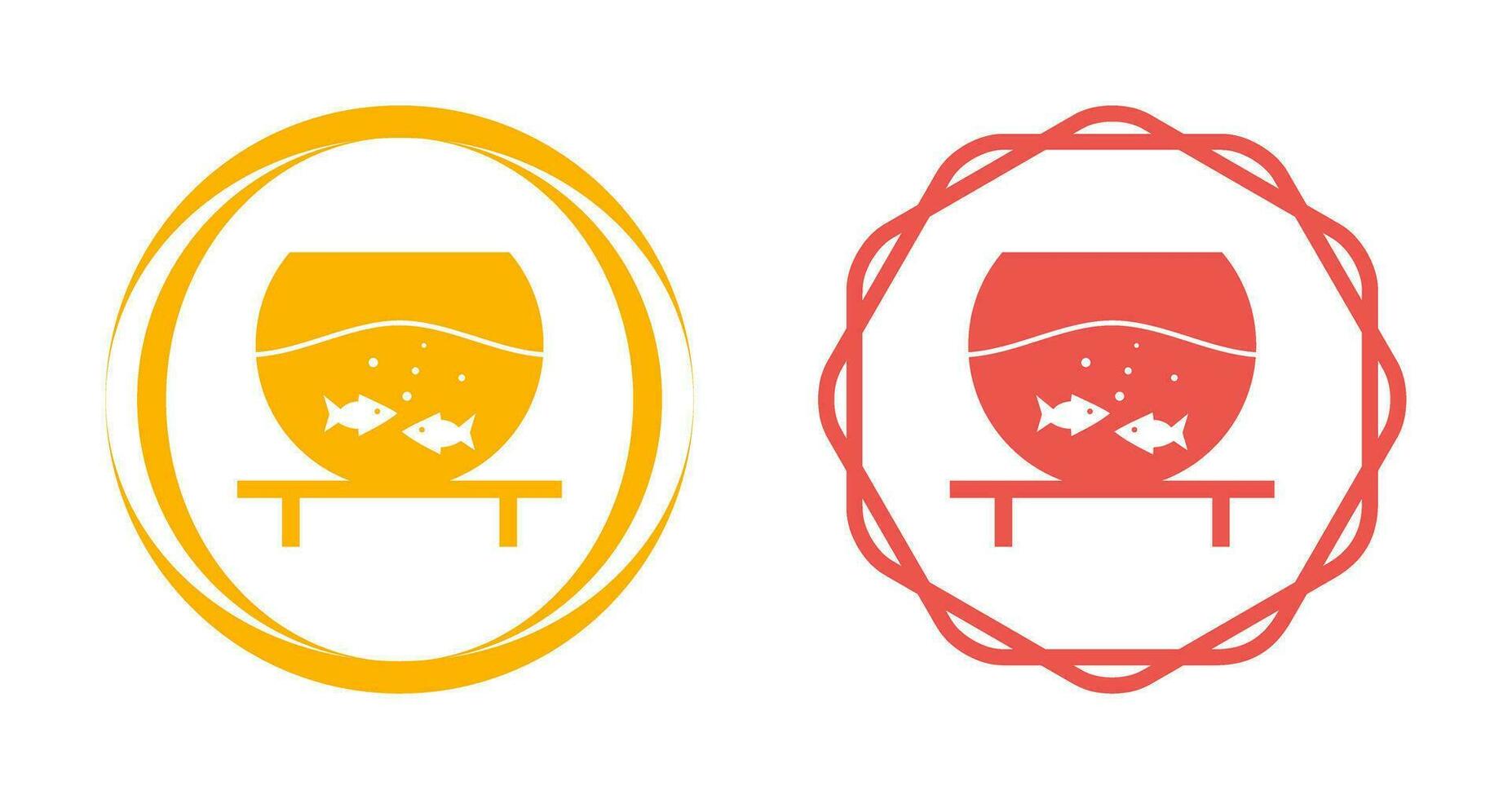 Fish Bowl Vector Icon