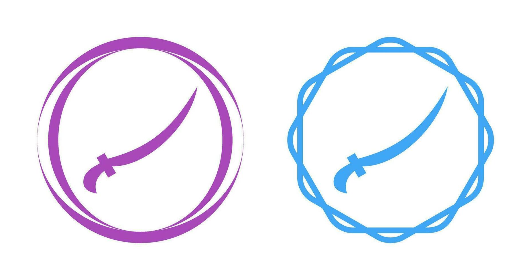 Arabic Sword Vector Icon